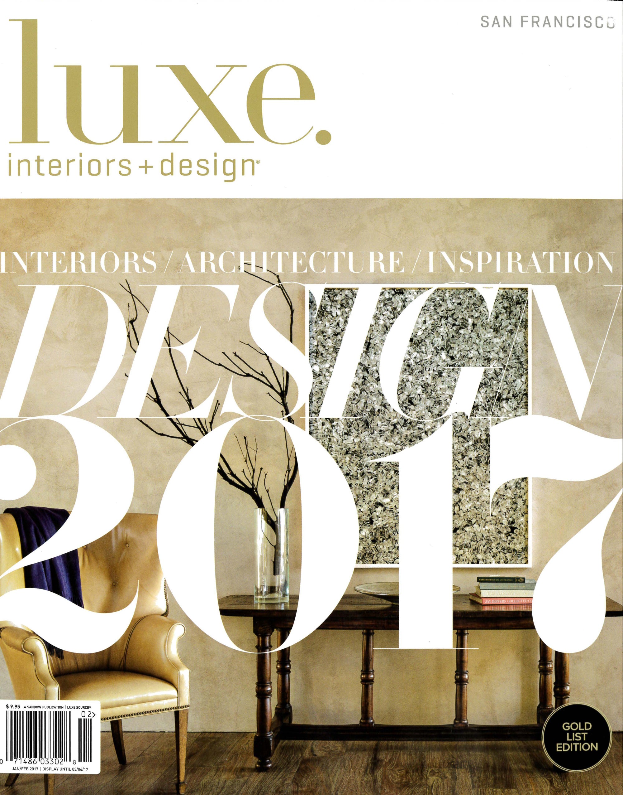 luxe interiors + design january 2017