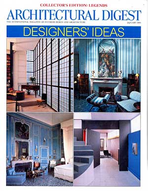 architectural digest  january 2001